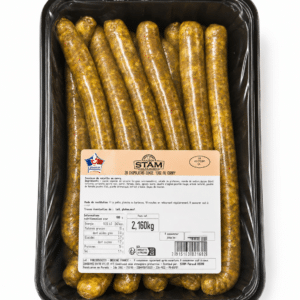 20 chipolatas de dinde au curry environ 2,160kg