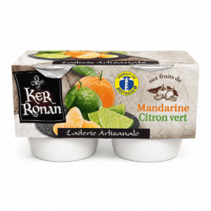Yaourt mandarine-citron vert KER RONAN X4