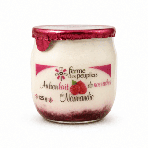 Yaourt à la framboise ferme des peupliers X2