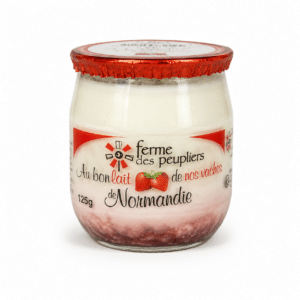 Yaourt à la fraise ferme des peupliers X2