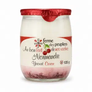 Yaourt à la cerise ferme des peupliers X2