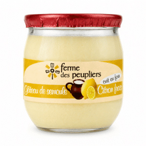 Gâteau de semoule au citron Ferme des peupliers