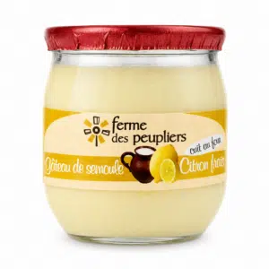 Gâteau de semoule au citron Ferme des peupliers