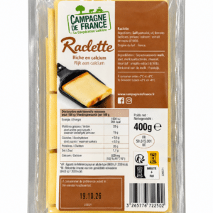 Raclette pasteurisée 400G 2/3 pers