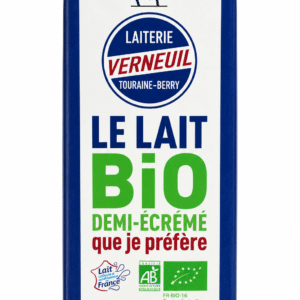 Lait BIO Demi-écrémé Verneuil 1L