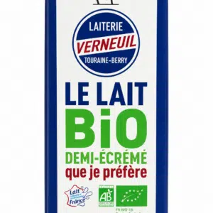 Lait BIO Demi-écrémé Verneuil 1L