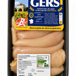 8 filets de Poulet Fermier Label Rouge environ 1kg