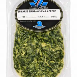 Epinards en branche à la crème 400g